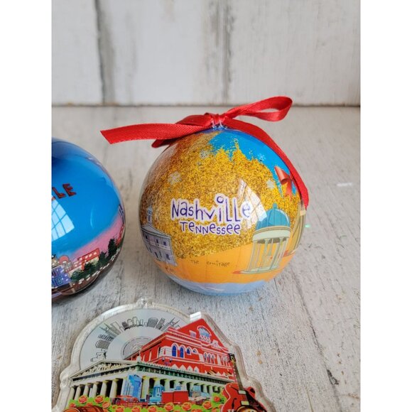 Nashville unique ornament Xmas set hardrock ball - Picture 5 of 8